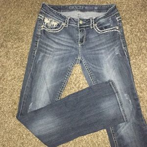 Grace in LA brand name boot cut jeans